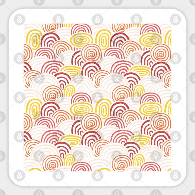 Collage Circles Sticker by Sandra Hutter Designs